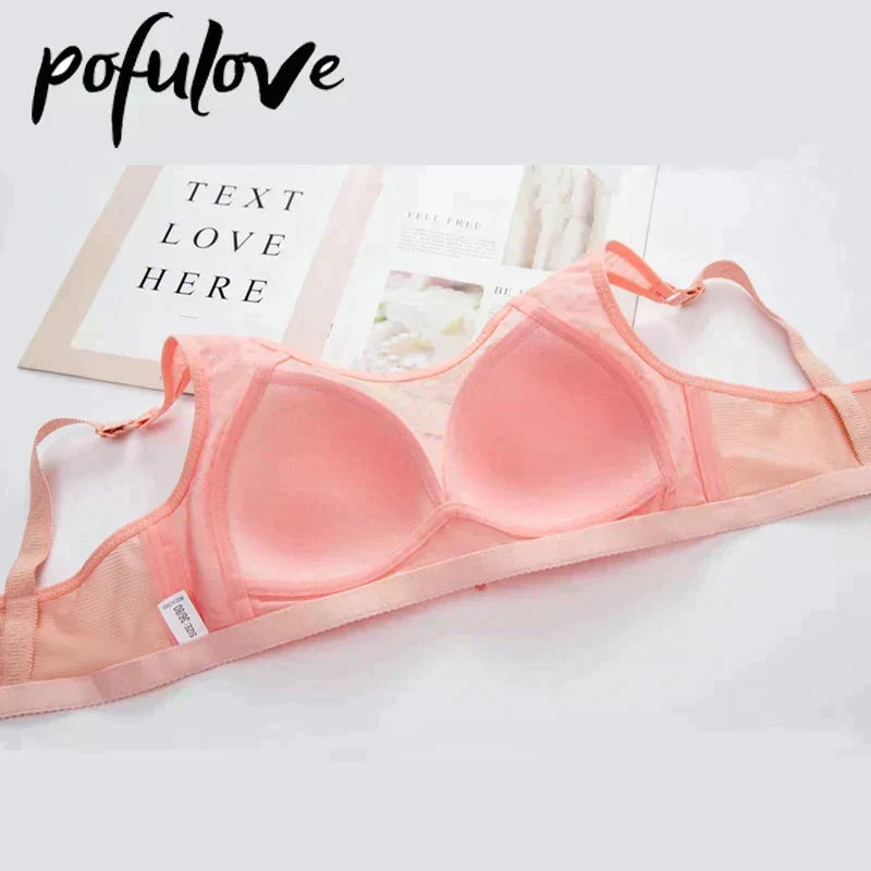 Plus Size Bras for Women, Bra Floral Bralette Wireless Seamless Underwear