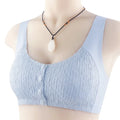 Women Fashion Casual Lace Front Button Underwear Without Rims Vest Lace Bra